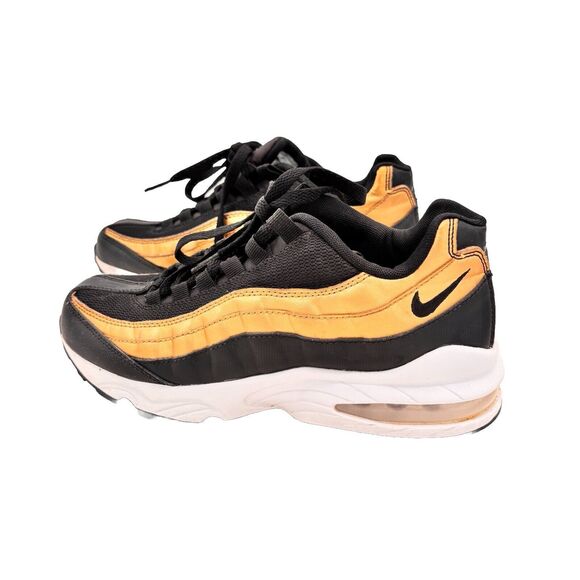 Nike Air Max 95 Black & Gold 905348-032 YOUTH Size 6y